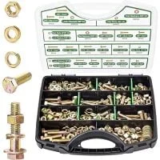 Foliv 523-Piece Grade 8 Bolts & Nuts Assortment Kit (3/8-16″ to 1-2″ Length) – $22.99 w/ Code VV4EV9J9 $24.99