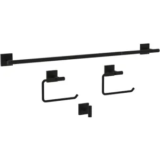 Franklin Brass Nash 4-Piece Bathroom Fixture Set in Matte Black for $19