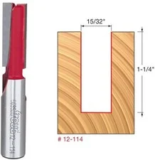 Freud 12-114 Double Flute Straight Bit – 15/32″ Diameter for $20.49