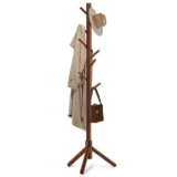 Freyawin Solid Wooden Coat Rack Now Only $14