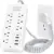 FUAUFAS Power Strip with 8 AC Outlets, 3 USB-A, 1 USB-C Port & Night Light – $9.99