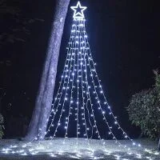 Funiao 12″ 320 LED Christmas Tree Topper Lights for $15.59
