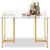 FurnitureR 47-Inch Tempered Glass Dining Table for $64.99