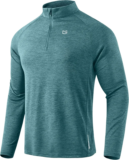 G Gradual Men’s Long Sleeve Athletic Quarter Zip Pullover Shirt for $13.99