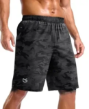 G Gradual Men’s Workout Gym Shorts with 2 Zipper Pockets for $13