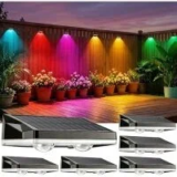 Gachiwar Solar 1W 5050 RGBSW LED Fence Lights (6-Pack) for $14.99