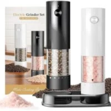Gaivis Rechargeable Electric Salt and Pepper Grinder Set for $12.99