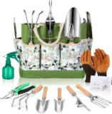 10-Piece Heavy Duty Stainless Steel Gardening Tools Set for $16.49