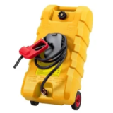 GarveeTech 15-Gallon Gas Can with Manual Transfer Pump & 10 ft Hose for $122