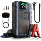 Geeneu W100 3000A Car Battery Jump Starter with 150PSI Tire Inflator for $35.98