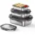 Genicook 3-Piece Stainless Steel Food Containers with Leakproof Lids for $17.99