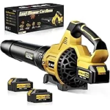 Geveelife 650CFM Cordless Electric Leaf Blower with 2 Batteries for $37.99