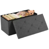 Gianna 30″ Folding Storage Ottoman Bench for $15.99