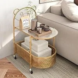 Giantex 2-Tier Modern Coffee Table with Bear Pattern – $26.99 ($57.99 Original)