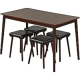 Giantex 5-Piece Dining Table Set for 4 Now $69.99
