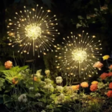 GIGALUMI 120-LED Solar Fireworks Outdoor Light 2-Pack for $13.49