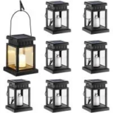 Gigalumi 3V Waterproof Solar Hanging Lanterns (8-Pack) for $23.99