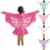 Girls’ Butterfly Zip-Up Hooded Beach Towel Wraps with Pockets for $3.99
