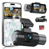 GKU 4K 3-Channel Dash Cam with GPS and WiFi for $118