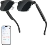 Glossia Bluetooth AI Smart Glasses (Black/Blue Light) – $20 at Amazon