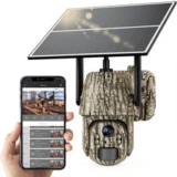 GMOX 4G LTE Cellular Solar Security Camera – 2.5K Outdoor Wireless, 360° Live View – $29.99 ($59.98 Original)