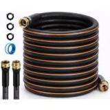 Gochifix 25′ Heavy Duty Rubber Water Hose for $17.99
