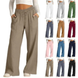 GOHRSHA Women’s Wide Leg Linen Pants with Pockets – $1.99 at Amazon