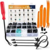 Gooacc GRC-34 Push Bumper Fastener Rivet Clips (360-Pack + Remover) – $11.66