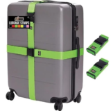 GORILLA GRIP Heavy Duty Adjustable Luggage Straps for $7.99