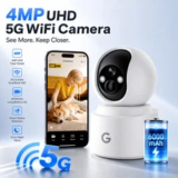 Gpirokcys Wireless Indoor Security Camera – Battery Powered, 6000mAh – $16.00
