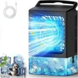 GPTarcer 3-Speed Mini Air Conditioner with 900ml Tank for $23.99