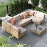 Grand Patio 7-Piece Wicker Patio Furniture Set for $300 $300.00