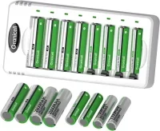 Granicell 2800mAh & 1100mAh Rechargeable Batteries with Charger (16-Pack) for $14.99