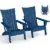 Greenvines HDPE Plastic Outdoor Folding Adirondack Chairs (2-Pack) for $119.99