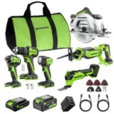 Greenworks 24V Power Tool Set – 6 Tools with Batteries & Charger for $351.99