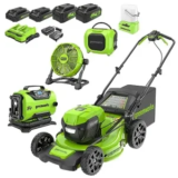 Greenworks 48V 21″ Brushless Self-Propelled Mower Combo Kit for $700