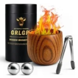 GrlGrl Charred Wooden Whiskey Glasses for $7.49