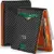 Gsoiax RFID Blocking Bifold Slim Wallet (Carbon Black & Orange) – $4.73