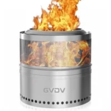 GVDV 18-inch Collapsible Stainless Steel Heater Fire Pit with Bag – $56.89 ($150.99 Original)
