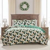 Hallmark King Size 3-Piece Holiday Quilt Set with Shams for $17.23