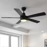 Hampton Bay Fanelee 54-Inch White Color Changing LED Smart Ceiling Fan for $139.00