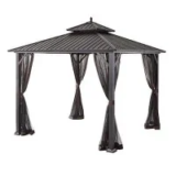 Hampton Bay Holden 10×10 Ft Outdoor Patio Gazebo for $498