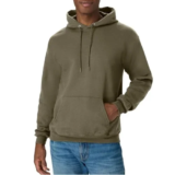 Hanes EcoSmart Fleece Hoodie in Fatigue Green for $8.15