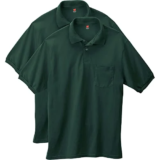 Hanes Men’s EcoSmart Short-Sleeve Polo Shirts 2-Pack for $10.50
