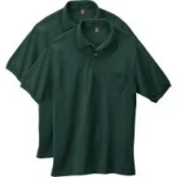 Hanes Men’s Short Sleeve Polo Shirt 2-Pack for $10.50