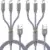 Haokande 3-in-1 6′ Long Multi Charging Cable (2-Pack) for $5.39