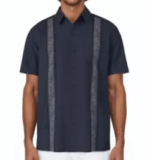Havanera Men’s Short Sleeve Cotton Linen Button-Down Shirt Now $5.74