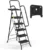 HBTower 5-Step Folding Ladder with Handrail for $100
