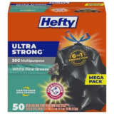 Hefty Ultra Strong 30 Gallon Trash Bags – White Pine Breeze Scent for $10.64