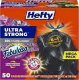 Hefty Ultra Strong 30-Gallon Trash Bags, 50-Count for $11.33